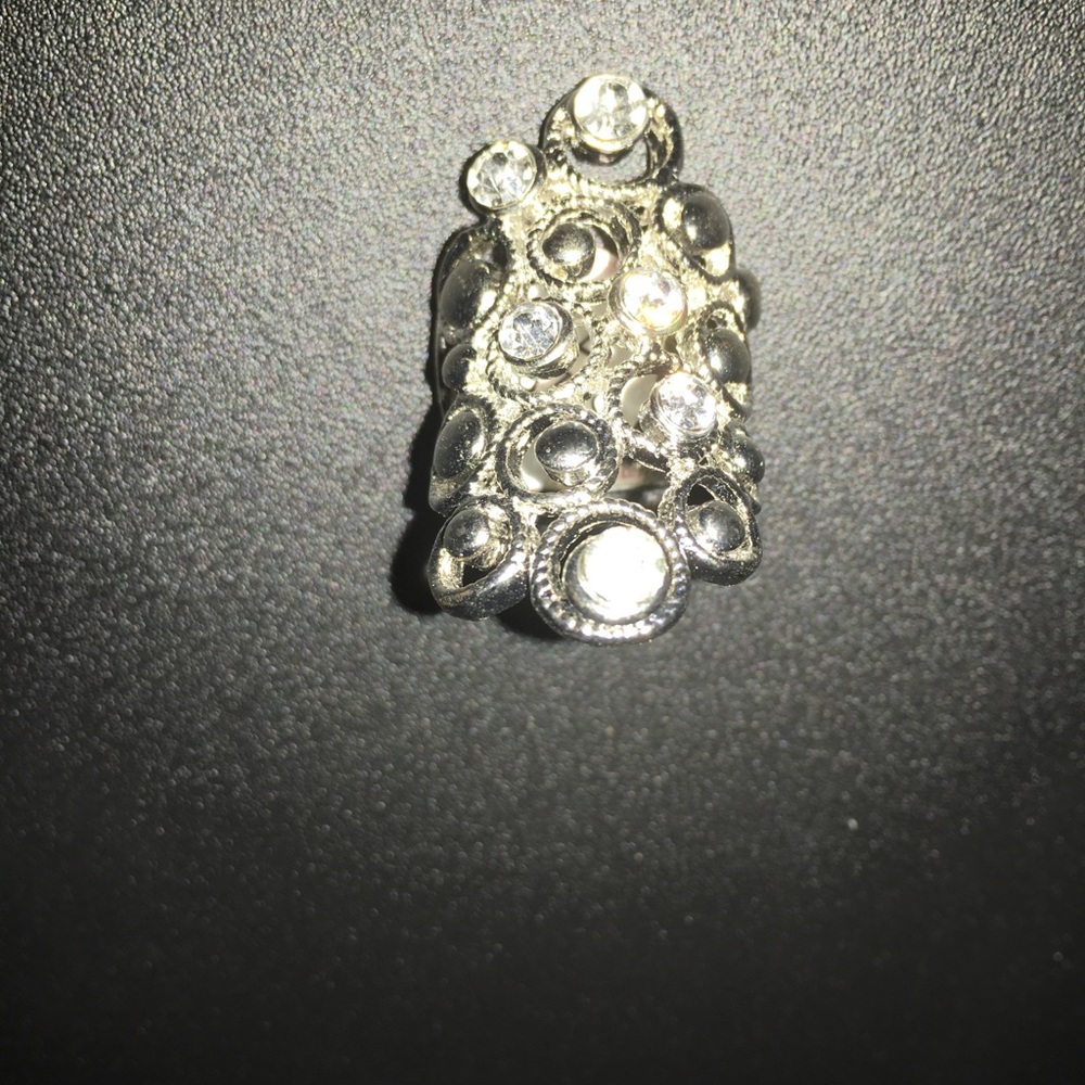 Bling silver ring. Size 7